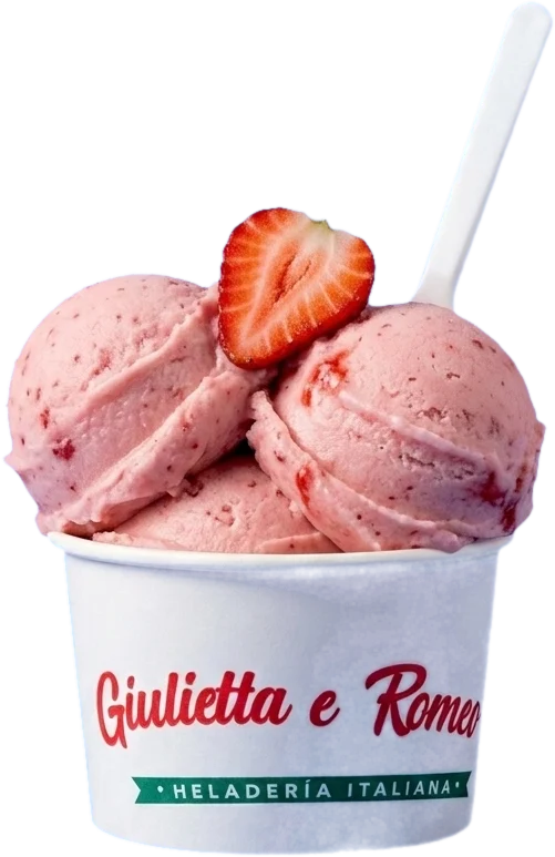 Gelato de fresa